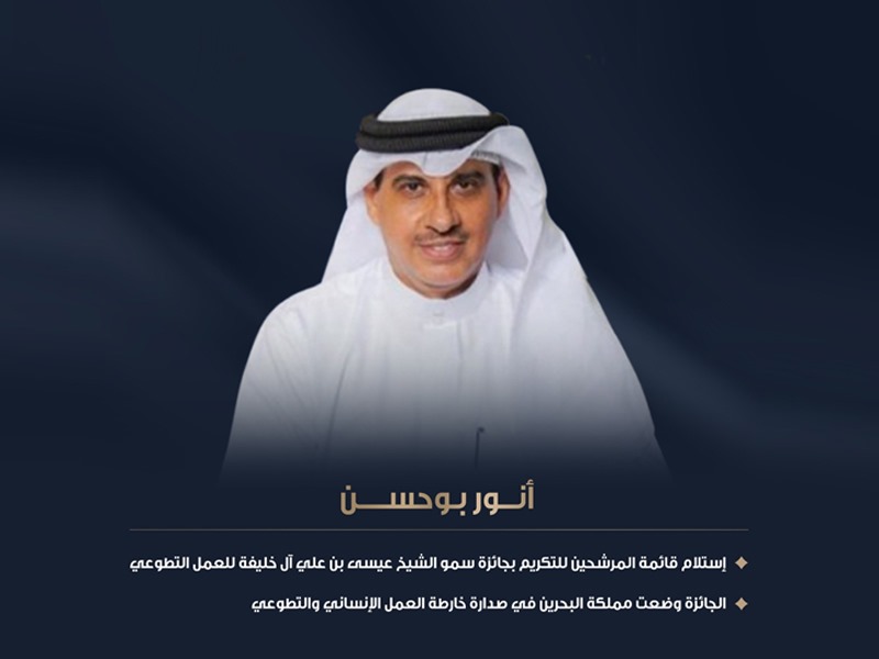 إستلام قائمة المرشحين للتكريم بجائزة سمو الشيخ عيسى بن علي آل خليفة للعمل التطوعي